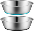 Lightweight Stainless Steel Cat Bowls - 3 Cup, 2 Pack